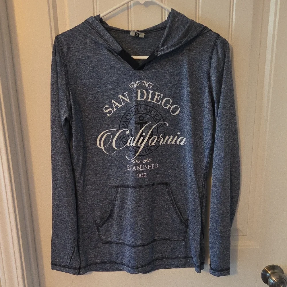 Blue San Diego California Hoodie - Picture 4 of 6
